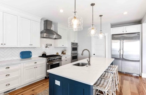 Ship Bottom House | Expansive Bayfront Home w/Heated Saltwater Pool & Dock