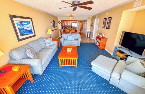 Crescent Beach Condo | Experience South Shore Villas Unit 1202's beauty - a Premium Oceanfront condo with a pool, lazy river, and grills for lasting memories.