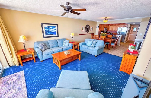 Crescent Beach Condo | Experience South Shore Villas Unit 1202's beauty - a Premium Oceanfront condo with a pool, lazy river, and grills for lasting memories.