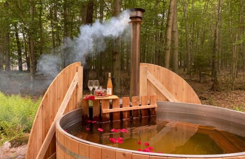 Blakeslee House | Extraordinary Cozy Cabin Escape w/Wood Fired Spa