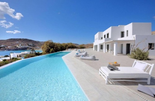 Mykonos Town Villa | Extravagant Mykonos Villa | 15 Bedrooms | Villa Cronus | Stunning Sea Views | Great for Larger.