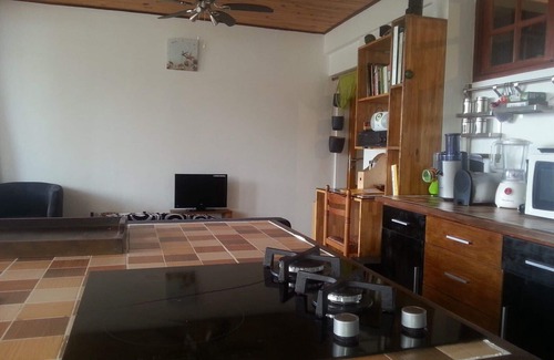 Le Carbet Apartment | F2 Panoramic view sea, mountain and swimming pool view of the residence