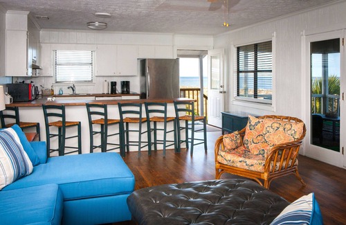 Tybee Island Villa | Fabulous ocean front panoramic view screened porch WIFI pet friendly, grilling