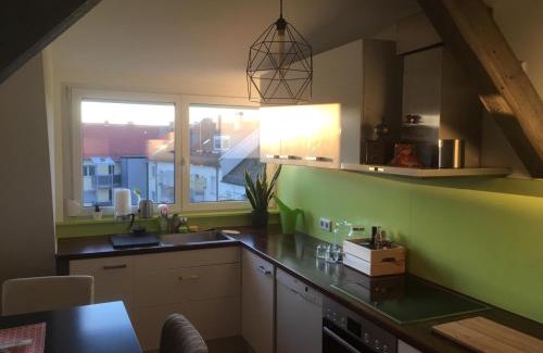 Mitte Apartment | Fair Messe Rooftop Loft in Nürnberg
