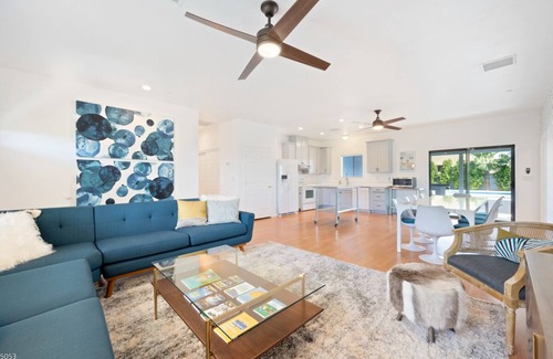 Palm Springs House | Fall Availability! Regulation-Sized Pickleball Court! Private Pool! Bocce Ball!