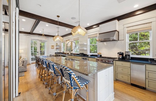 Cottage District House | Fall Dates Available! Private Heated Pool! Ping Pong Table! Gourmet Kitchen & Carriage House!
