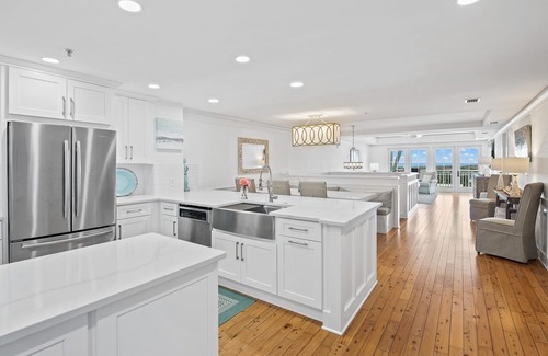 Gulf District Condo | Fall Getaways Available! Beachside 10 - Beachfront In Watercolor! Gulf Views! 3 Adult Bikes!