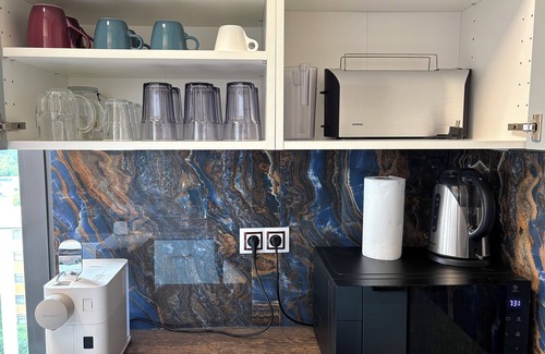 Prague 3 Apartment | Family apartment with panoramic view of the old town Prague with free parking