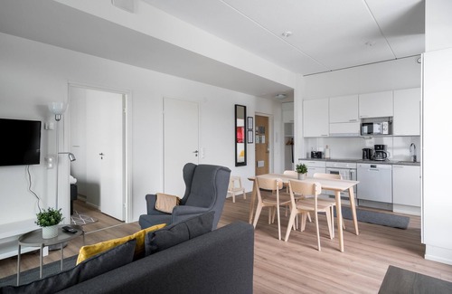 Jarvenpaa Apartment | Family Apartment, 2 Bedrooms, Sauna & Balcony