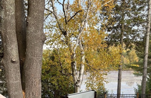 Mauricie Ski Chalet | Family chalet directly on the edge of the lake.