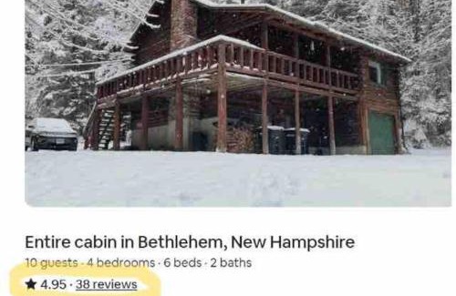 Bethlehem House | Family-Focused & Pet-Friendly Log Cabin with 4BR 2BA Sleeps 10