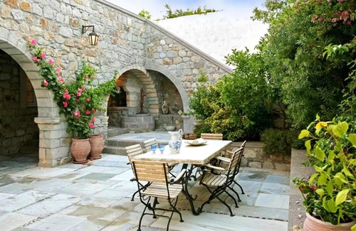 Chora House | Family House with Sea View in Patmos + Terrace
