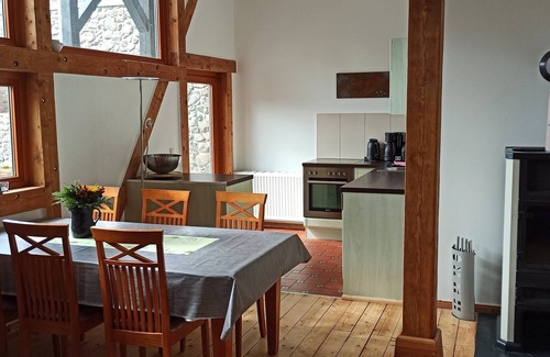 Muritz Apartment | Family meeting in the Feldsteinscheune