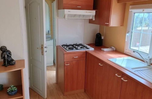 Alcanar RV Rental | Family mobile home with private pool, terrace and barbecue. "INDIAN LIME"
