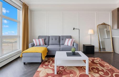 Currie Barracks Apartment | Family Modern 2BR Condo with City View, DT, Balcony, Free Parking & In-Suite Laundry!