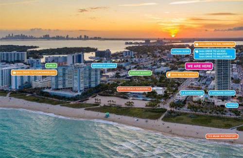 North Beach Apartment | Family Pet Friendly Apartment 3 Minute Walk to Miami Beach