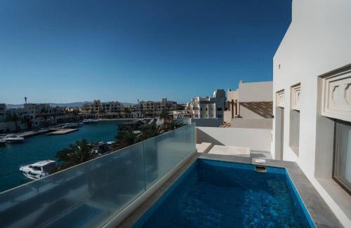 El Gouna Apartment | Fanadir Marina Plunge Pool & Sea View