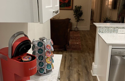 Government Hill Apartment | Fanciful long-term home in burgeoning Government Hill. Pet-Friendly.