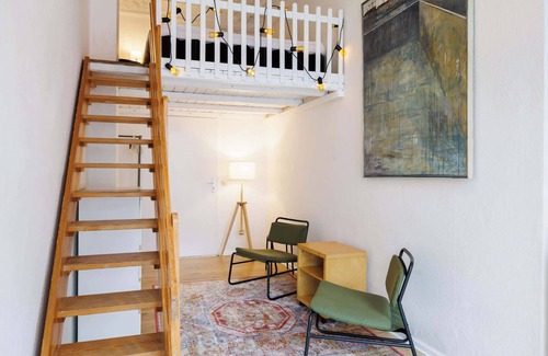 Friedrichshain-Kreuzberg Apartment | Fancy Mezzanine Bed Room in Kreuzberg 1