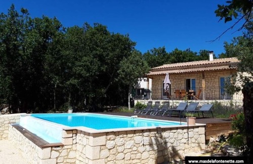 Labastide-de-Virac House | Farmhouse for 6 people with heated swimming pool, jacuzzi, sauna south of France
