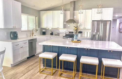 Gilbert House | Farmhouse Style Ranch house with Pickleball court and pool in Gilbert!