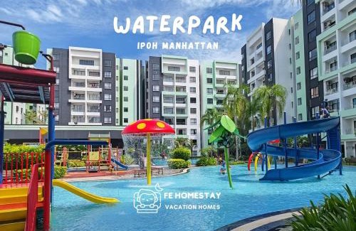 Kampung Kuala Pari Apartment | FE Cozy Ipoh Homestay Manhattan Condominium Ipoh Waterpark 3BR 8 pax by FE Homestay 怡保民宿 水上乐园