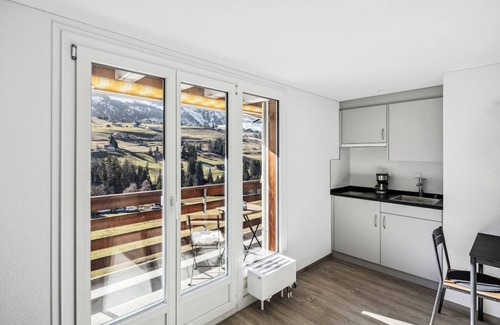 Wildhaus Apartment | FENUS Gemütlich | Bergblick | Küche | SGT07
