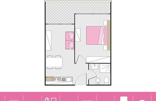 Chioggia Apartment | Ferienanlage Isaresidence - Tipo2 with pool / sea view AGISA (2350)