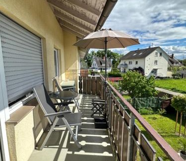 Haltingen Apartment | Ferienappartment mit Homeoffice, 2 Schlafzimmer mit Einzelbetten
