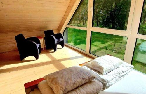 Nowe Warpno House | Ferienhaus“ Blaues Wunder“ am Wasser mit Grill