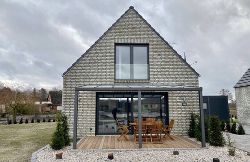 Barssel House | Ferienhaus Seebrise am Harkebrügger See mit Sauna und Kamin