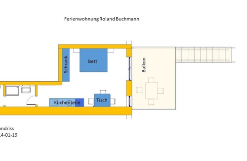 Deggenhausertal Apartment | Ferienwohnung 2 mit 35qm, 1 Wohn-/Schlafraum, für maximal 2 Personen