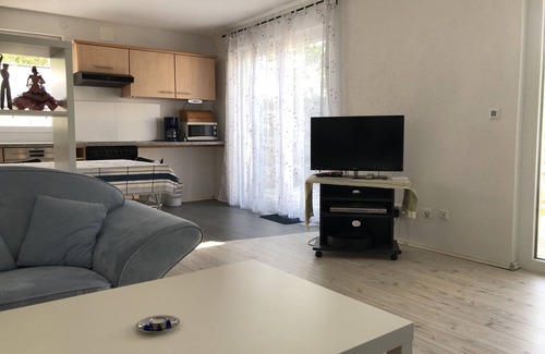 Muellheim Apartment | Ferienwohnung, 62qm, Terrasse, Souterrain, 1 Schlafzimmer, max. 3 Personen