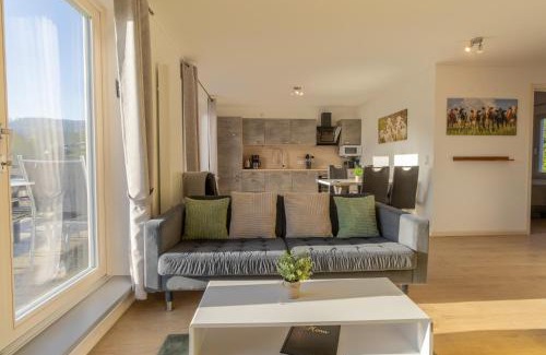 Heringhausen Apartment | Ferienwohnung Bergblick mit Balkon und Garten - familienfreundlich