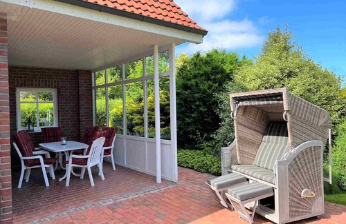 Horumersiel Apartment | Ferienwohnung Deichblick in Strandnähe, 95qm, 1 Schlafzimmer, 2 Personen