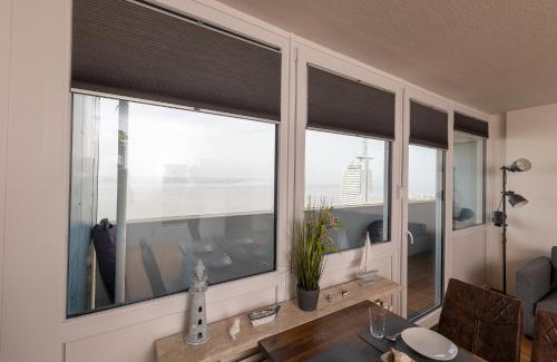 Mitte-Sud Apartment | Ferienwohnung "Weserpanorama" Columbus Center