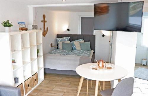 Kalifornien Apartment | Ferienwohnung Westwind mit Terrasse direkt am Strand