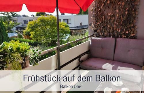 Langen b. Bremerhaven Apartment | Fewos-Bremerhaven, Ferienwohnung "Lilie" in Geestland-Langen, ideal für Familien & Homeoffice - WLAN & kostenlose Fahrräder - 3 Zimmer, Balkon - nahe Bremerhaven