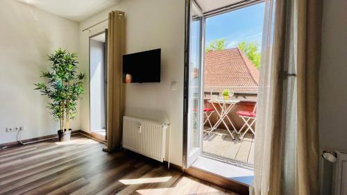 Schwerin Apartment | FeWoZauber - Domspatz, 50qm, Top-Lage, Style, Dachterrasse, Business