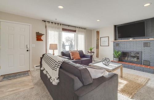 Detroit Lakes Apartment | Fire Pit, Waterfront and Boat Dock Detroit Lake Gem