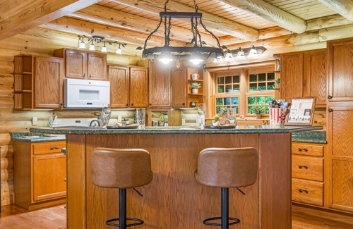 Bryson City Cabin | Firefly Lodge; views, theatre, game room, hot tub
