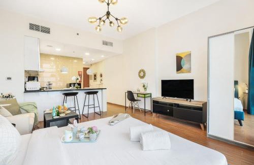 Jumeirah Village Triangle Apartment | FIRST CLASS Studio Cozy Vibes and Stylish Escape