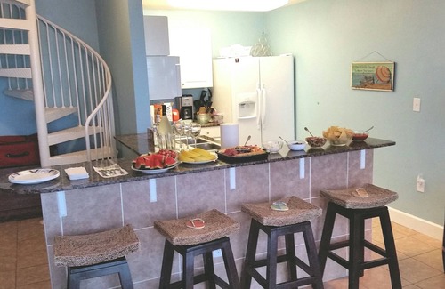 Panama City Beach Condo | FIRST Floor BEACHFRONT Condo near Pier Park. SKIP THE ELEVATORS! Unique 2-story!