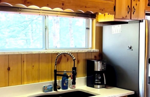 Lake George Cabin | “Fisherman’s Paradise – Cozy Log Cabin Near Gold Medal River, Forest Views”