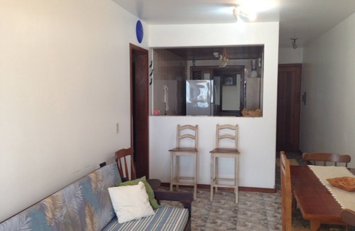Capao da Canoa Apartment | Fit. facing the sea, 2 bedrooms with 1 suite, barbecue and garage