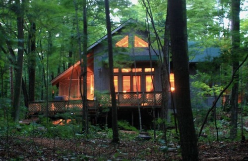 Lake Township Cabin | FLASH SALE Aug.18- 24! PRIVATE beach, boats, acreage, pets, Sleeping Bear Dunes