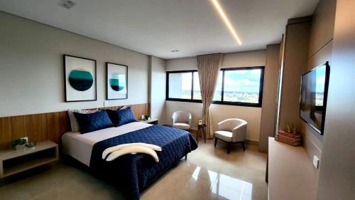 Jardim dos Estados Apartment | Flat de Luxo com Quarto Privativo 22º Andar no Vertigo