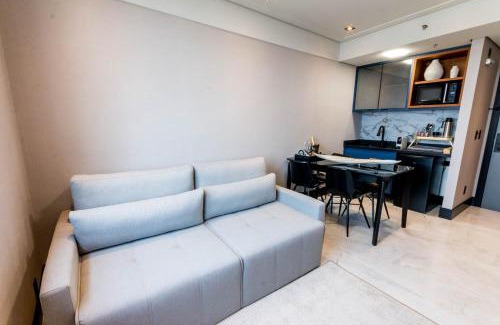 Alphaville Industrial Apartment | Flat equipado em otima localizacao, Wi-Fi e lazer