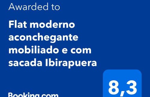 Paraiso Apartment | Flat moderno aconchegante mobiliado e com sacada Ibirapuera