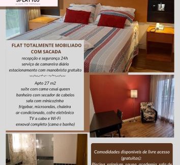 Paraiso Apartment | Flat moderno aconchegante mobiliado e com sacada Ibirapuera